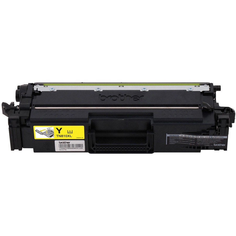 Brother TN810XLY Original High Yield Laser Toner Cartridge - Yellow - 1 Each - 9000 Pages