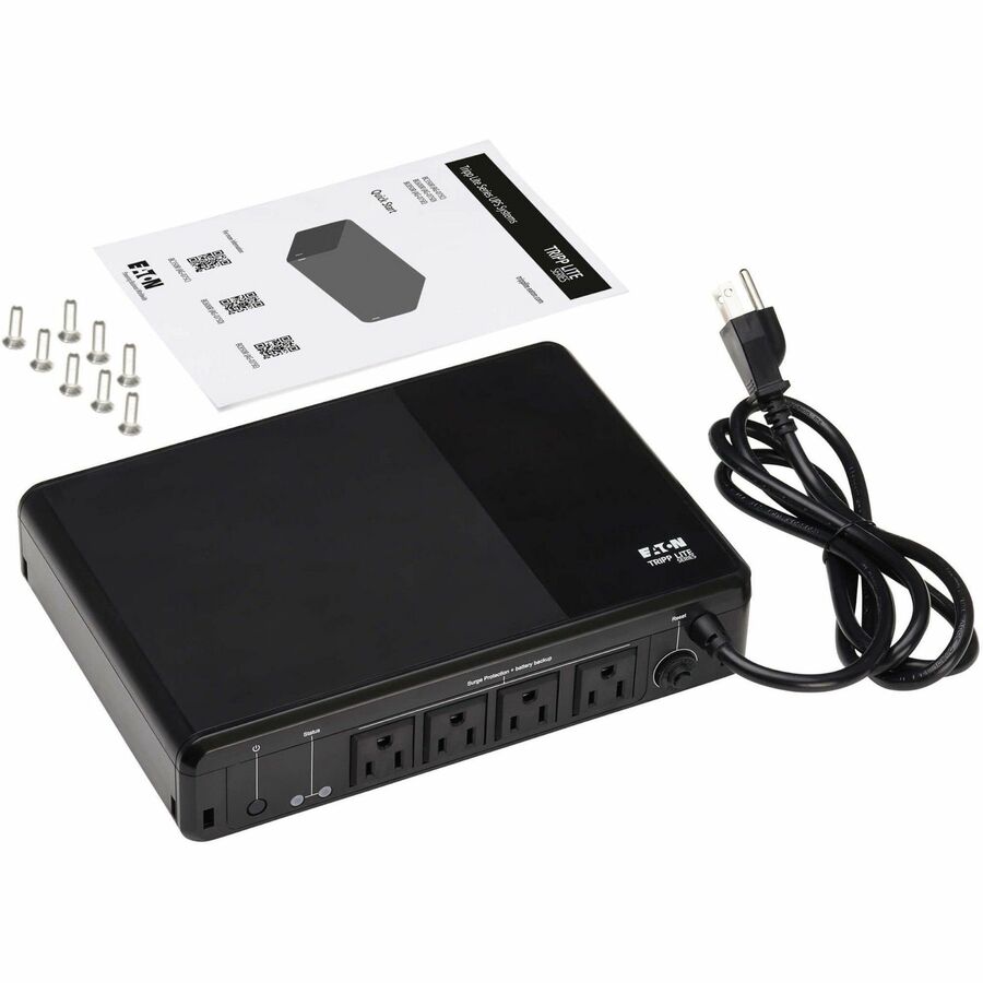 Eaton Tripp Lite Series 600VA 300W 120V Standby UPS - 4 NEMA 5-15R Outlets (Surge + Battery Backup), 5-15P Plug, Desktop