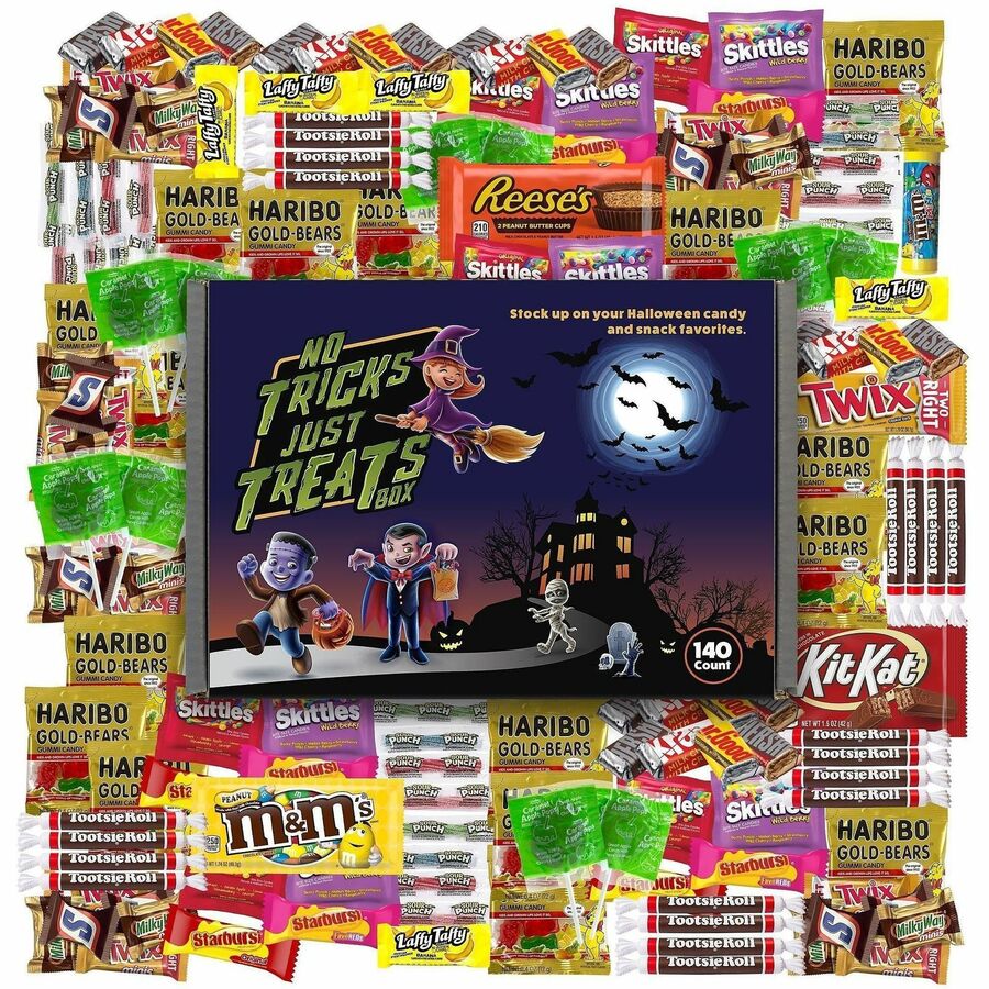 Green Rabbit Halloween Candy Box - Assorted - 140 /Bag - 1 / Carton