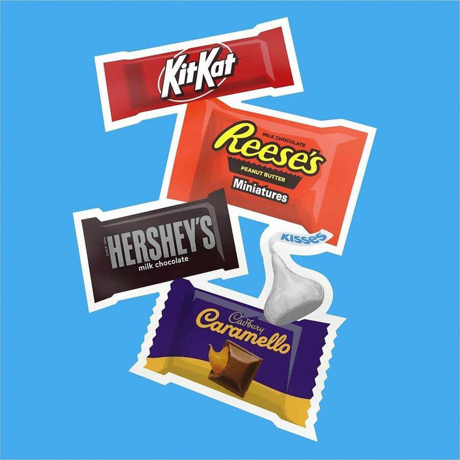 Green Rabbit Hershey's Assorted Minis Value Pack - Assorted - 230 /Bag - 1 / Carton