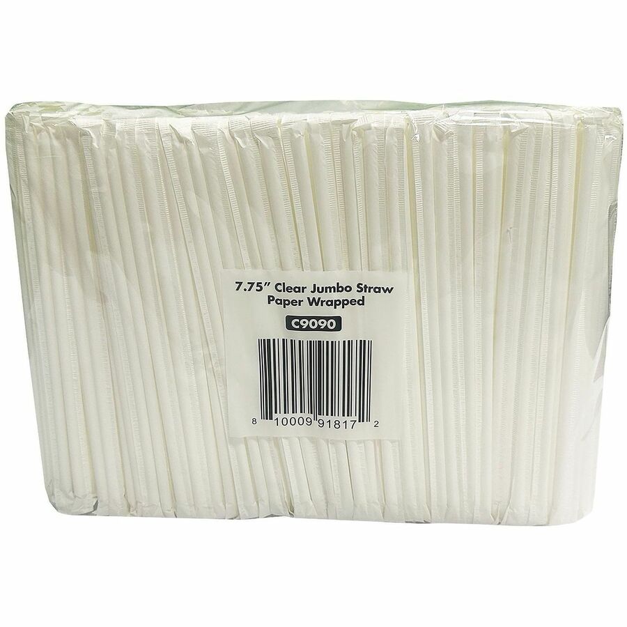 karat Straw - 7.8" Height x - Clear - 500 / Box