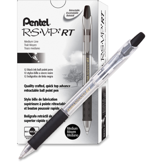 Pentel - Stylo à bille R.S.V.P. RT BK93