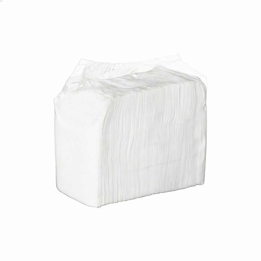 Genuine Joe Low-Fold Dispenser Napkins - Low-fold - White - 1 Carton - Kennedy Office