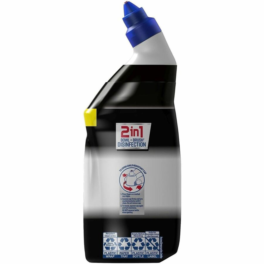 Lysol Toilet Bowl Cleaner - For Toilet Bowl, Toilet, Restroom - 24 fl oz (0.8 quart) - Recommended For: Stain Remover, Bacteria Remover, Virus Remover, Odor Remover, Hard Water Deposit Remover - Disinfectant, Deodorize - Black - 4 / Carton