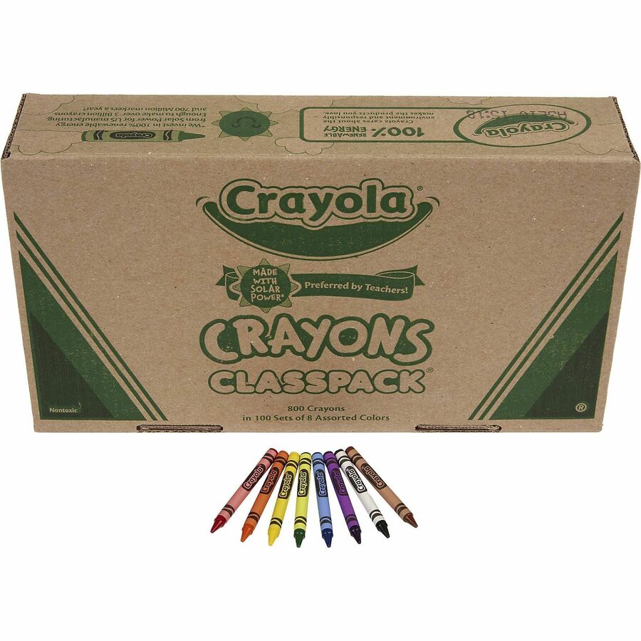 Crayola 8-Color Educational Watercolors Classpack - 36 / Box - Red, Yellow,  Green, Blue, Brown, Purple, Black, Orange - Bluebird Office Supplies