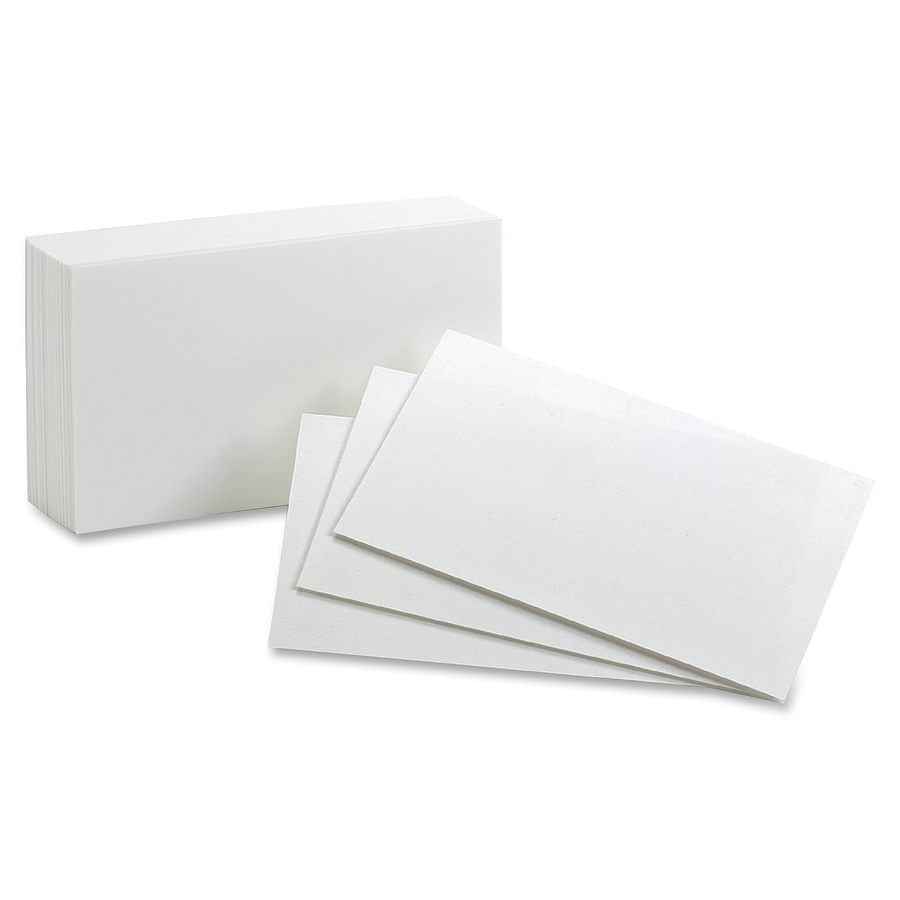 Oxford Printable Index Card - White - 224% - 24" x 24" - 24 lb Basis Weight -  2240 / Pack - SFI Throughout 5 By 8 Index Card Template