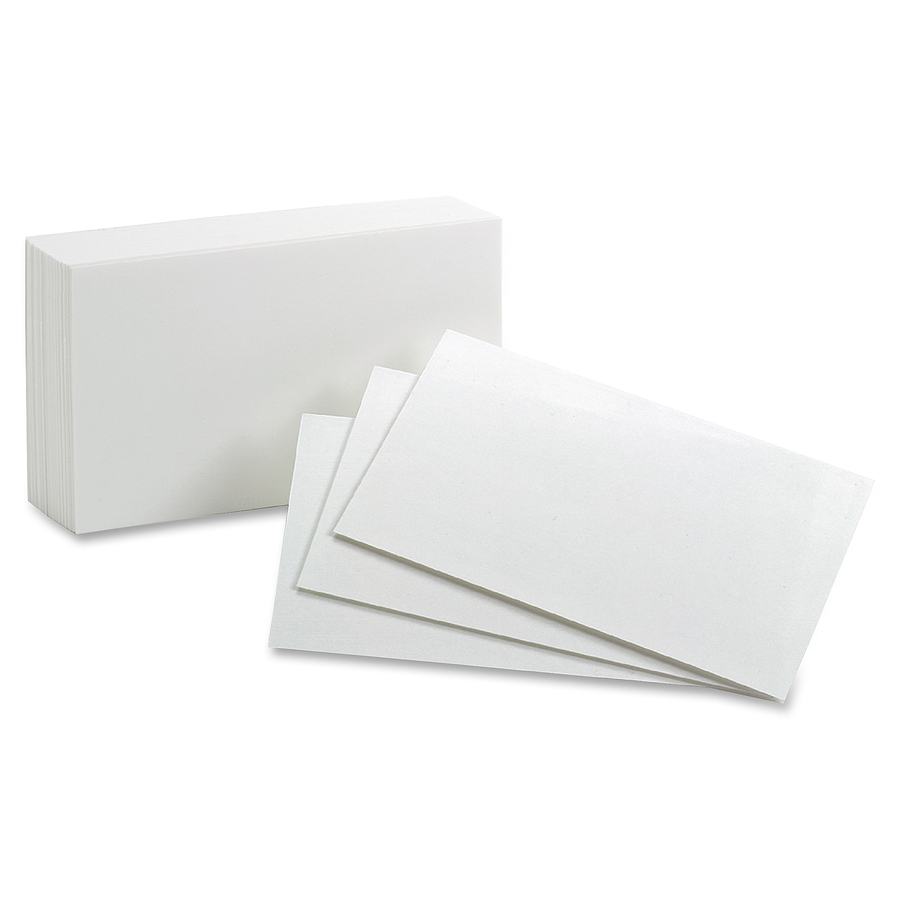 Oxford Plain Index Cards - 4 x 6 - 85 lb Basis Weight OXF40, OXF