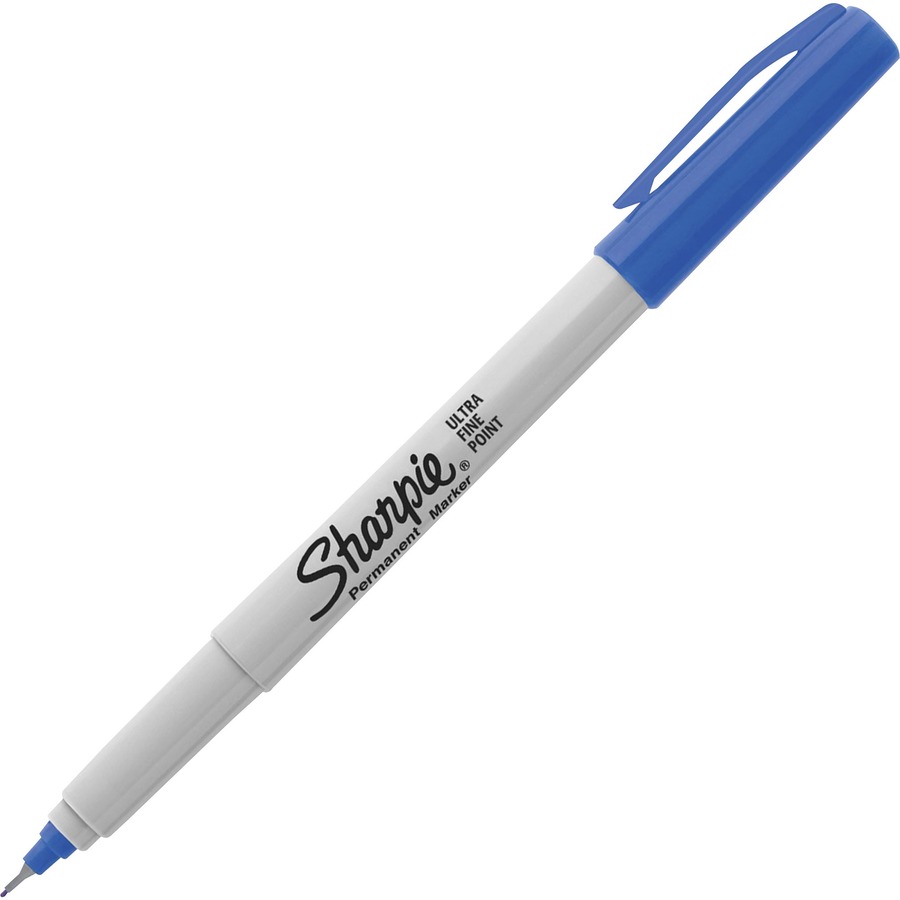 Sharpie Precision Permanent Markers - Ultra Fine, Fine Marker Point - Blue  Alcohol Based Ink - 1 / Box - Bluebird Office Supplies