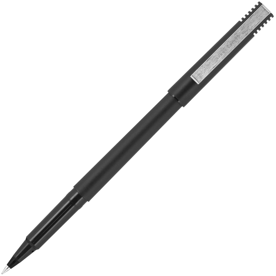 0.5Mm Micro Point Dozen 60151 Sanford Uniball Roller Stick Pen Black Ink 