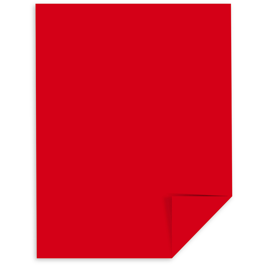Astrobrights Color Cardstock 8.5 x 11 65 Lb Re Entry Red 250