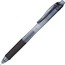 Pentel® EnerGel-X Retractable Roller Gel Pen, .5mm, Black Barrel/Ink, Dozen Thumbnail 3