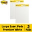 Post-it® Self-Stick Easel Pads, 30 Sheets, Plain, 25" x 30", White Paper, 2/CT Thumbnail 3