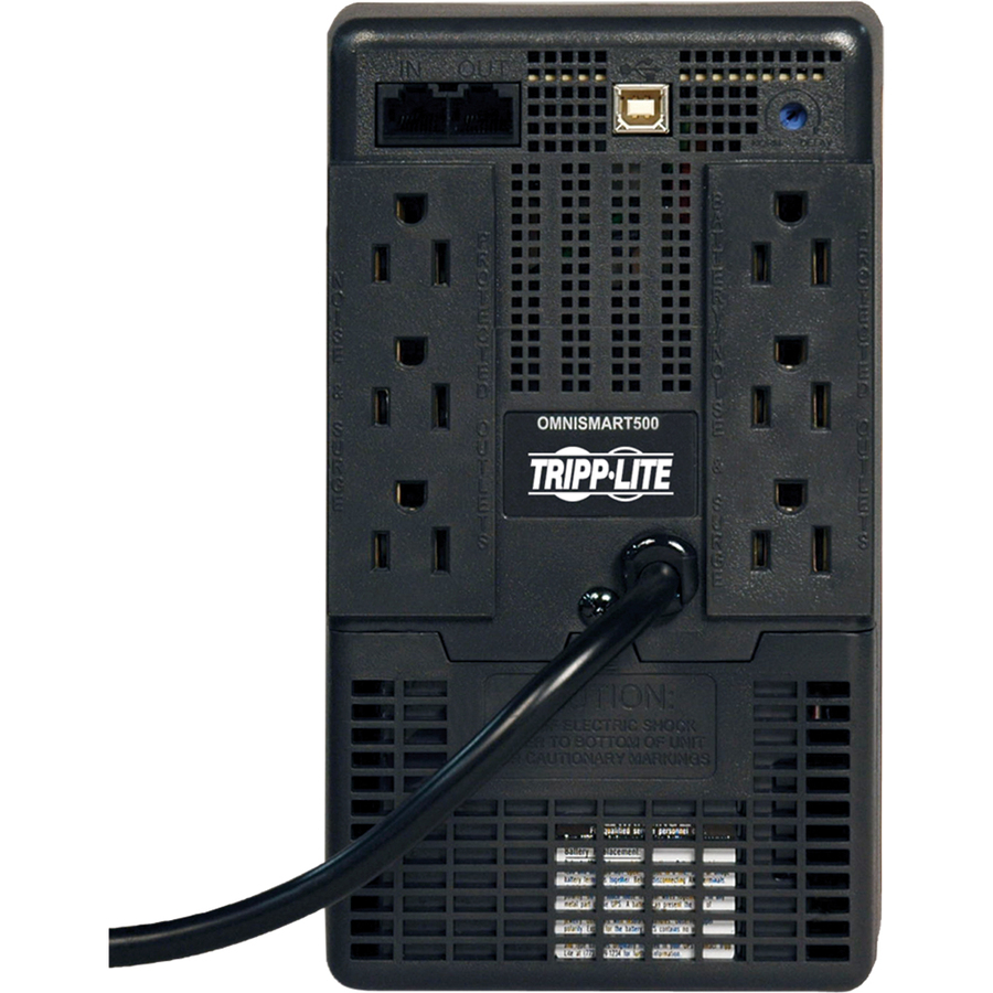 Tripp Lite by Eaton UPS OmniSmart 120V 500VA 300W Line-Interactive UPS Tower USB port Battery Backup