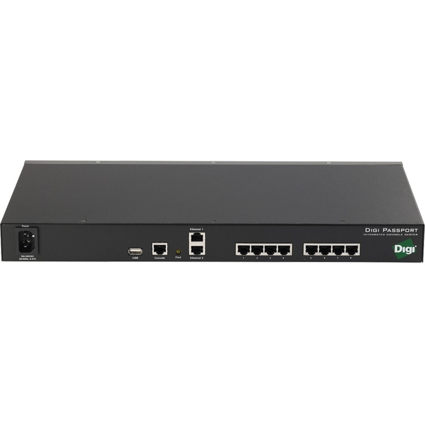 Digi Passport 8 Port Integrated Console Server - 8 x RJ-45 , 2 x RJ-45