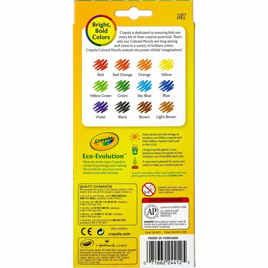Crayola Erasable Colored Pencils - CYO682424 