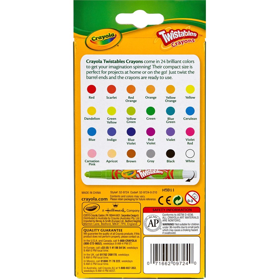 Crayola Mini Twistables Crayons - Clear - 24 / SetCYO529724, CYO 529724 -  Office Supply Hut