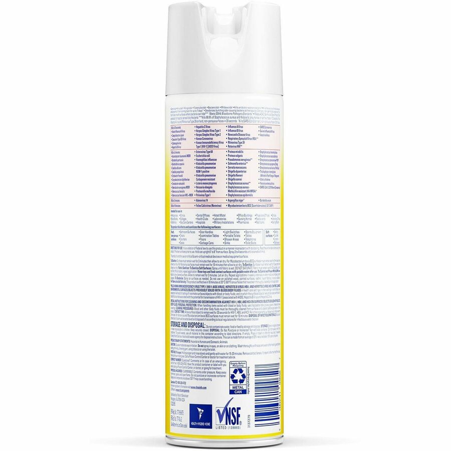 Lysol Crisp Linen Disinfectant Spray - 19 fl oz (0.6 quart) - Crisp Linen  Scent - 1 Each - Clear - A.F. Smith