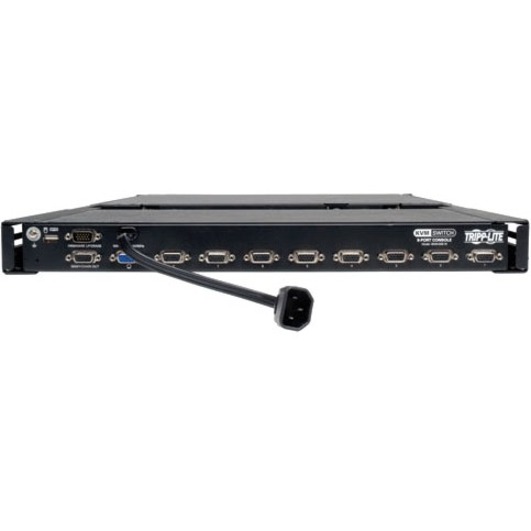 Tripp Lite by Eaton NetController 8-Port 1U Rack-Mount Console KVM Switch with 19-in. LCD