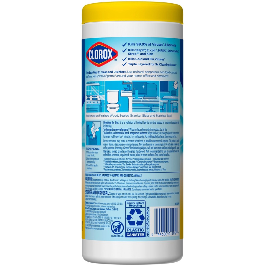 Lingettes d&eacute;sinfectantes Clorox