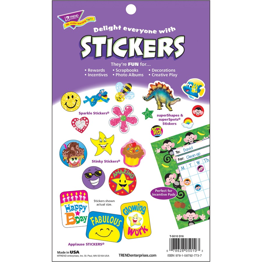 Super Star Stickers, Star Shaped