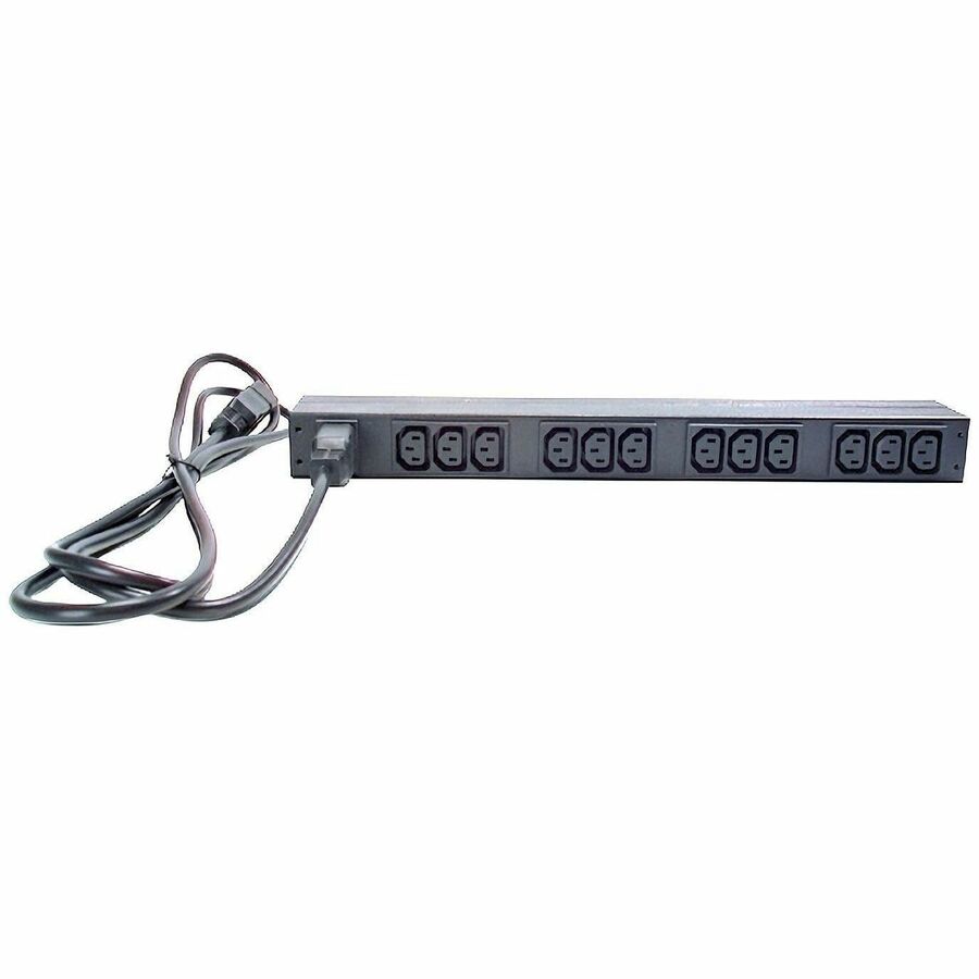 APC NetShelter Basic Rack PDU, 1U, 1 phase, 3.7kW 230V 16A or 3.3kW 208V 16A, 12 C13 outlets, C20 cord