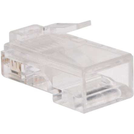 Tripp Lite by Eaton RJ45 for Flat Solid / Standard Conductor 4-Pair Cat5e Cat5 Cable 100 Pack