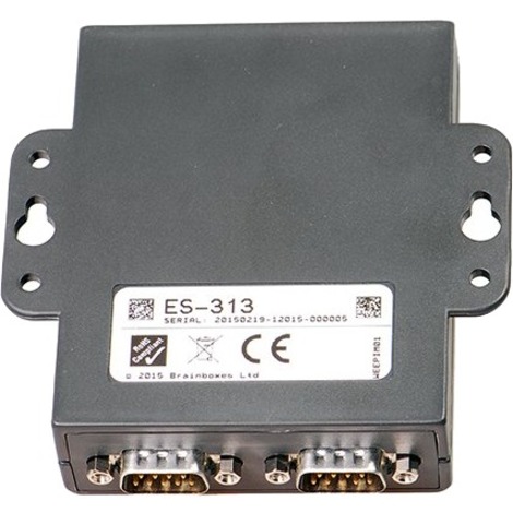 Brainboxes 2 Port RS422/485 Ethernet to Serial Adapter - DIN Rail Mountable - TAA Compliant