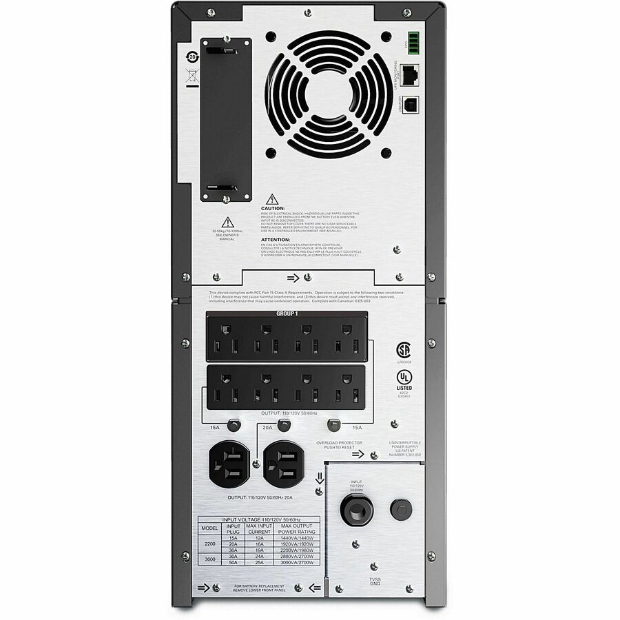 APC Smart-UPS, Line Interactive, 2200VA, Tower, 120V, 8x NEMA 5-15R+2x NEMA 5-20R outlets, SmartSlot, AVR, LCD [TAA]
