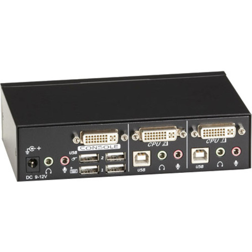 Black Box ServSwitch DT DVI 2-Port with Emulated USB Keyboard/Mouse