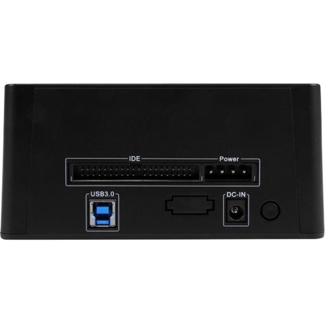 StarTech Dual-Bay USB 3.0 to SATA and IDE Hard Drive Docking Station, 2.5/3.5" SATA III and IDE (40 pin), SSD/HDD Dock, Top-Loading