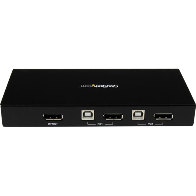 StarTech.com 2-port DisplayPort KVM Switch - USB 2.0 - 4K 30Hz