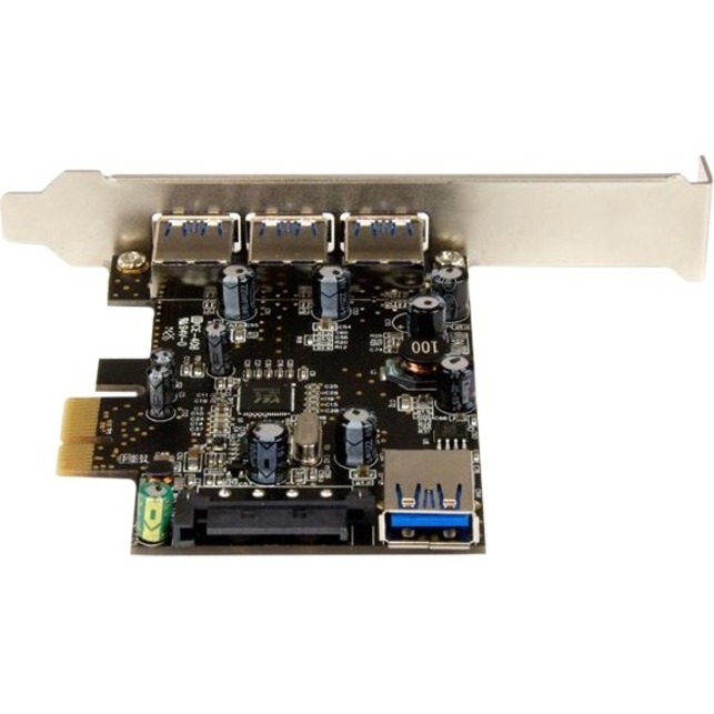 StarTech 4 Port PCI Express USB 3.0 Card - 3 External and 1 Internal - 5Gbps