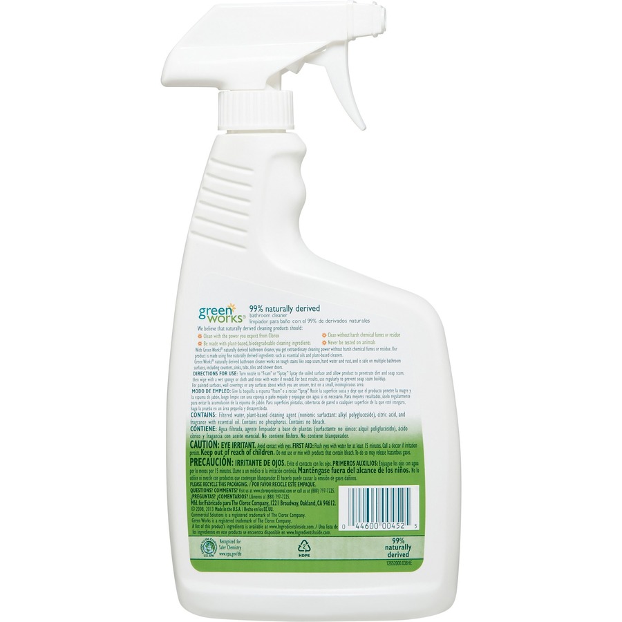 Clorox Commercial Solutions Green Works Bathroom Cleaner Bathroom