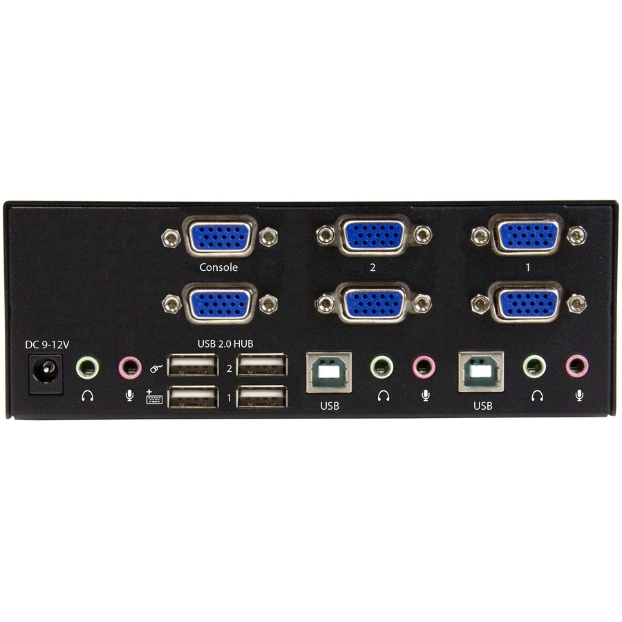 StarTech.com 2-port KVM Switch with Dual VGA and 2-port USB Hub - USB 2.0