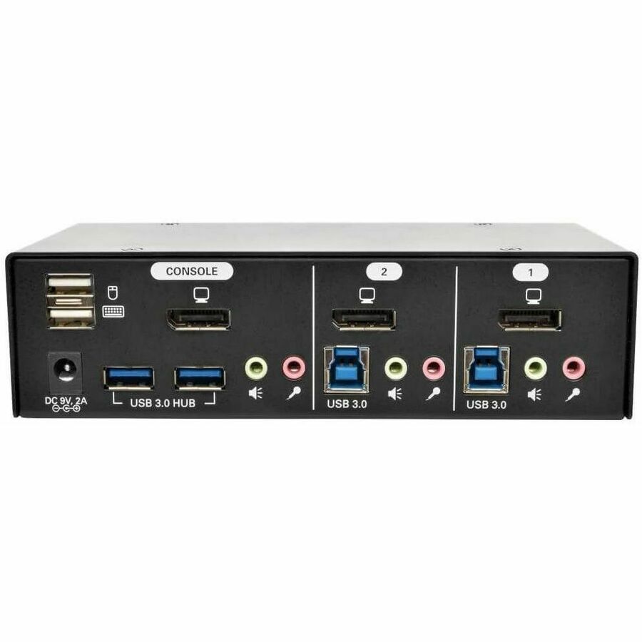 Tripp Lite by Eaton 2-Port DisplayPort KVM Switch with Audio Cables and USB 3.0 SuperSpeed Hub