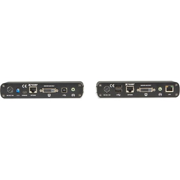 Black Box LRX Series KVM Extender - DVI-D, USB 2.0, RS232, Audio, Single-Access, CATx