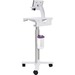 Ergotron StyleView Tablet Cart, SV10 - 11.11 kg Capacity - 4 Casters - 3" (76.20 mm) Caster Size - Metal, Steel - White, Aluminum