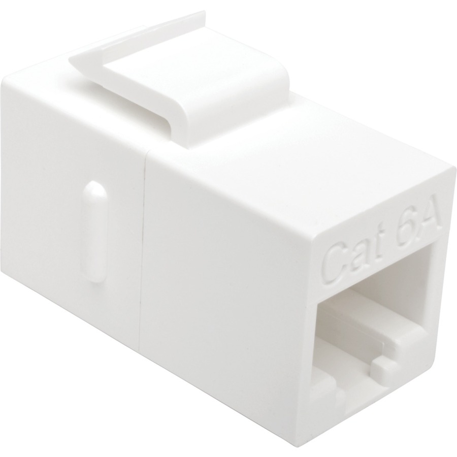 Tripp Lite by Eaton Cat6a Straight-Through Modular In-Line Snap-In Coupler (RJ45 F/F) TAA