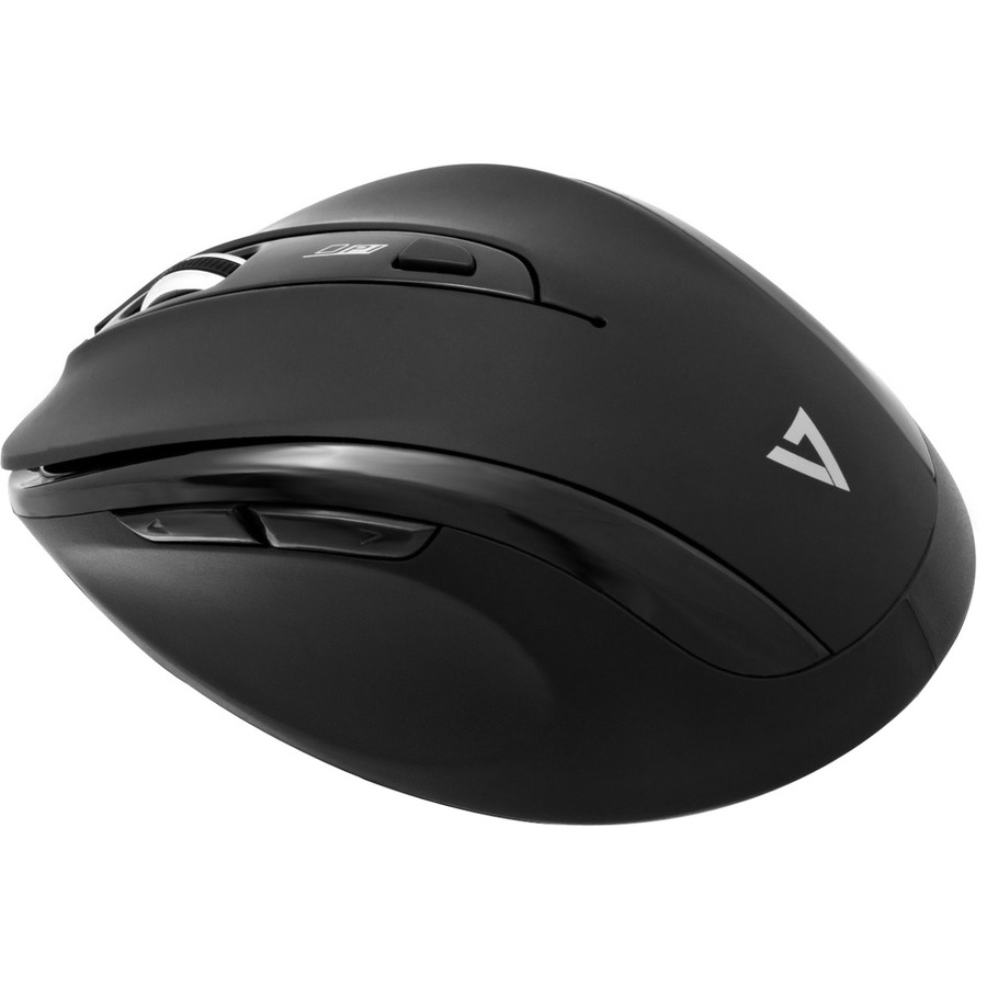 V7 Deluxe Wireless Mouse - Wireless - Black - 1600 dpi - 6 Button(s)