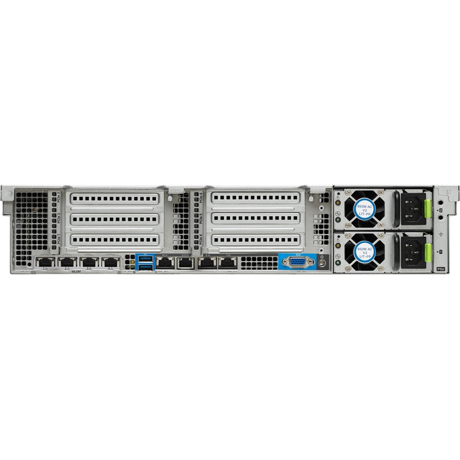 Cisco C240 M4 2U Rack Server - 2 x Intel Xeon E5-2630 v4 2.20 GHz - 32 GB RAM - 12Gb/s SAS Controller