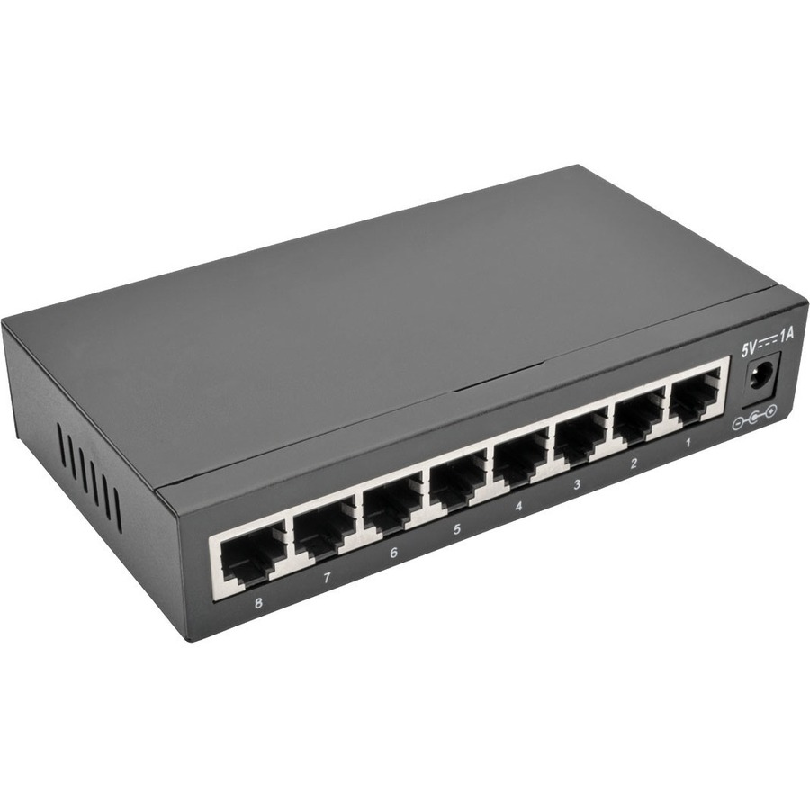 Tripp Lite by Eaton 8-Port 10/100/1000 Mbps Desktop Gigabit Ethernet Unmanaged Switch Metal Housing