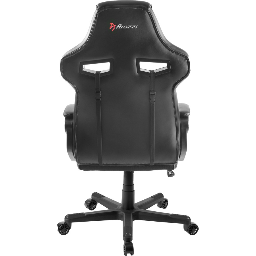 Arozzi Milano Gaming Chair - For Game - Wood, Polyurethane, Foam, Nylon, Synthetic PU Leather - Black