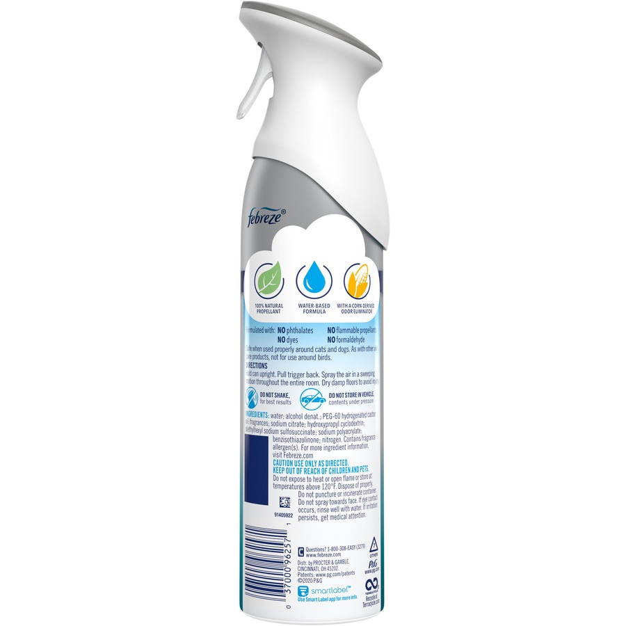 Febreze Air Freshener Spray - Spray - 8.8 fl oz (0.3 quart) - Crisp Clean -  1 Each - Odor Neutralizer, VOC-free, Heavy Duty - Thomas Business Center Inc