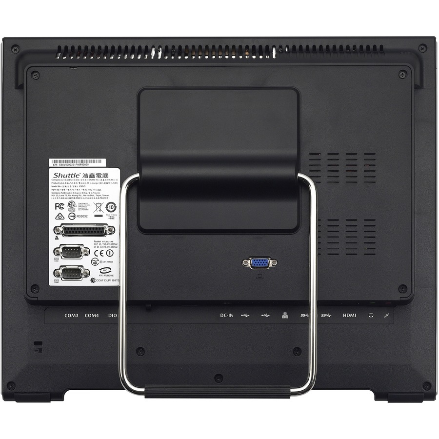 Shuttle XPC X50V6 Black Barebone System - Desktop - Intel Celeron 3865U 1.80 GHz