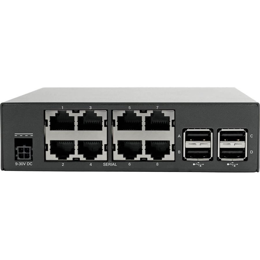 Tripp Lite by Eaton 8-Port Serial Console Server with Dual GbE NIC, Flash and 4 USB Ports