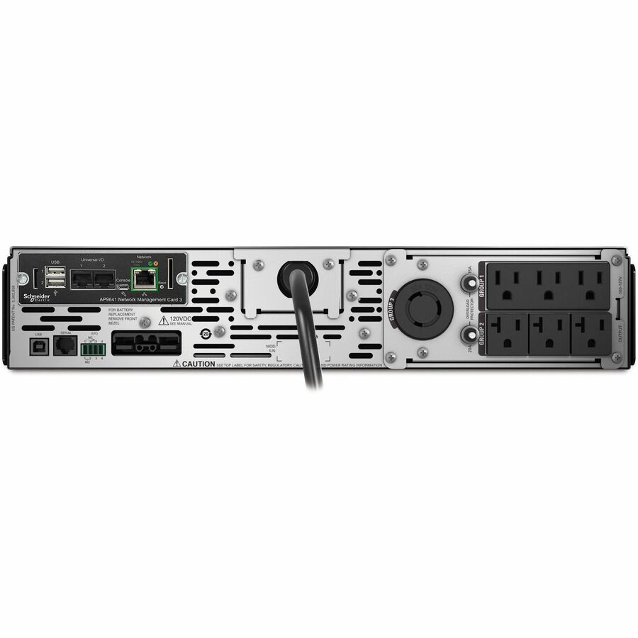 APC Smart-UPS X, Line Interactive, 3kVA, Rack/tower convertible 2U, 100V-127V, 3x 5-15R+3x 5-20R+1x L5-30R NEMA, NMC, Extended runtime [TAA]
