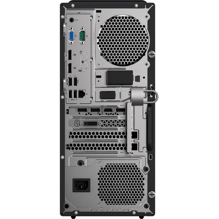 Lenovo ThinkCentre M920t 10SF002CUS Desktop Computer - Intel Core i7 8th Gen i7-8700 3.20 GHz - 16 GB RAM DDR4 SDRAM - 512 GB SSD - Tower - Raven Black