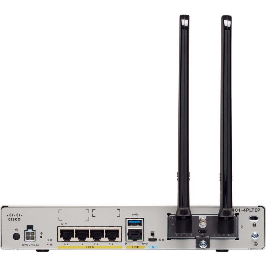 Cisco C1101-4PLTEP Router - 5 Ports - Management Port - Gigabit Ethernet - Desktop, Rack-mountable