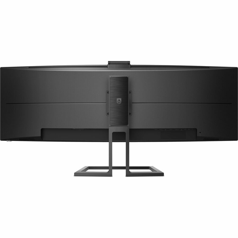 Philips Brilliance 499P9H 49" Class Webcam Dual Quad HD (DQHD) Curved Screen LCD Monitor - 32:9 - Textured Black