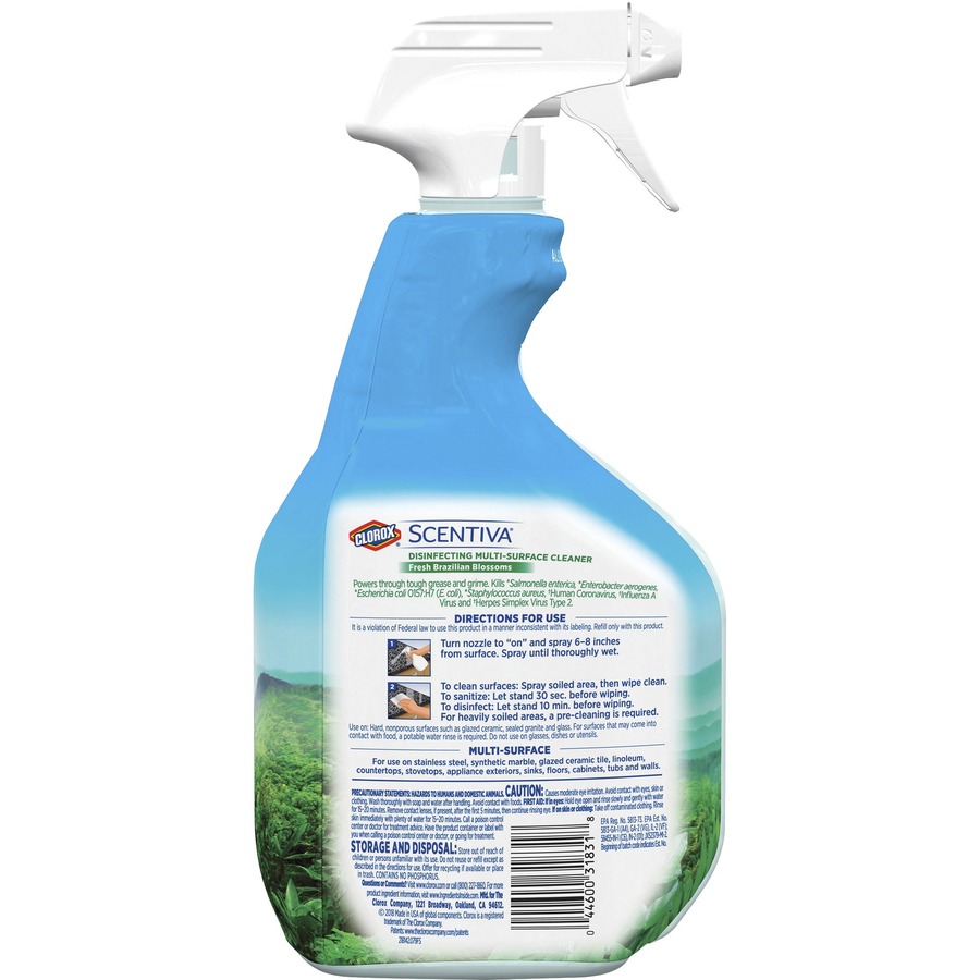 Clorox Scentiva Fresh Brazilian Disinfecting Spray --CLO31831